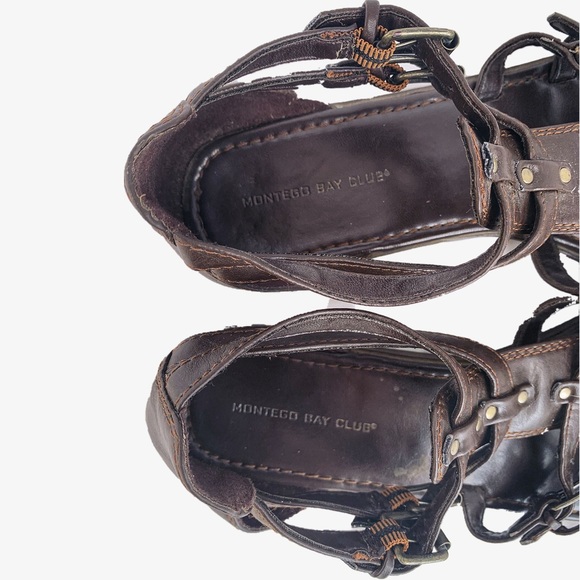 Montego Bay Faux Leather Gladiator Sandals - Picture 6 of 8